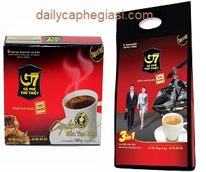 Bảng báo giá cà phê G7 sỉ, lẻ các loại